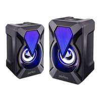 Perfeo колонки "FLAMES", 2.0, мощность 2х3 Вт, USB, чёрн, Game Design, LED подсветка 7 цв - фото 1
