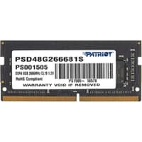 Patriot DDR4 SODIMM 8Gb 2666MHz PSD48G266681S RTL PC3-21300 CL19 260-pin 1.2В single rank - фото 1