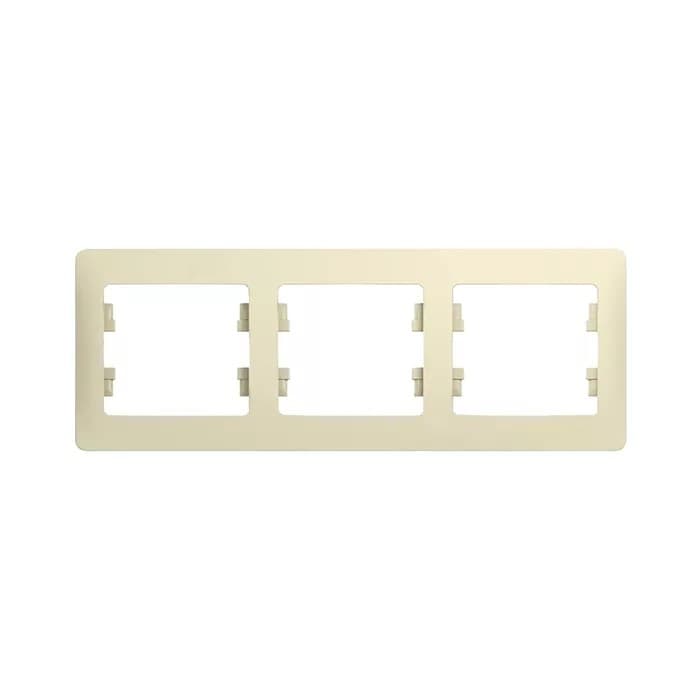 Systeme electric GSL000203 GLOSSA 3-постовая РАМКА, горизонтальная, БЕЖЕВЫЙ