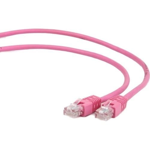 Cablexpert Патч-корд UTP PP12-1M/RO кат.5e, 1м, литой, многожильный (розовый)