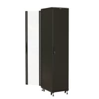 Шкаф серверный Hyperline (TTBR-4261-AS-RAL9004) напольный 42U 600x1000мм пер.дв.стекл задн.дв.спл.стал.лист 2 бок.пан. 800кг черный 910мм 2055мм IP20 сталь - фото 3