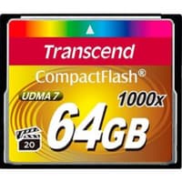 Карта памяти 64GB Compact Flash Transcend 1000x (TS64GCF1000) - фото 1