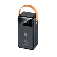 Perfeo Powerbank PRODIGE 60000 mAh/LED/PD + QC 3.0/Type-C/Lightning/2 USB/Выход: 5A, max 22.5W/Black (PF_C3697) - фото 1