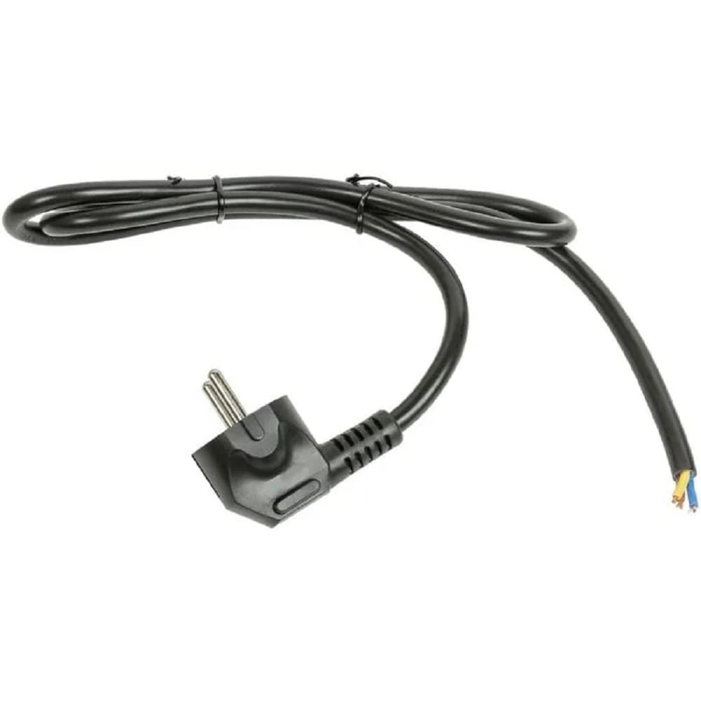 Filum  Кабель питания FL-PC-SH90-C2-1.8-BK ПВС-ВП 3x1.5 CEE 7/7(Schuko) угловая - свободный конец, 220/250В, 16А, чёрный, 1,8м