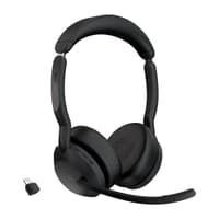 Jabra 25599-999-899 Наушники с микрофоном Jabra Evolve2 55, Link380c MS Stereo черный накладные BT оголовье (25599-999-899) - фото 1