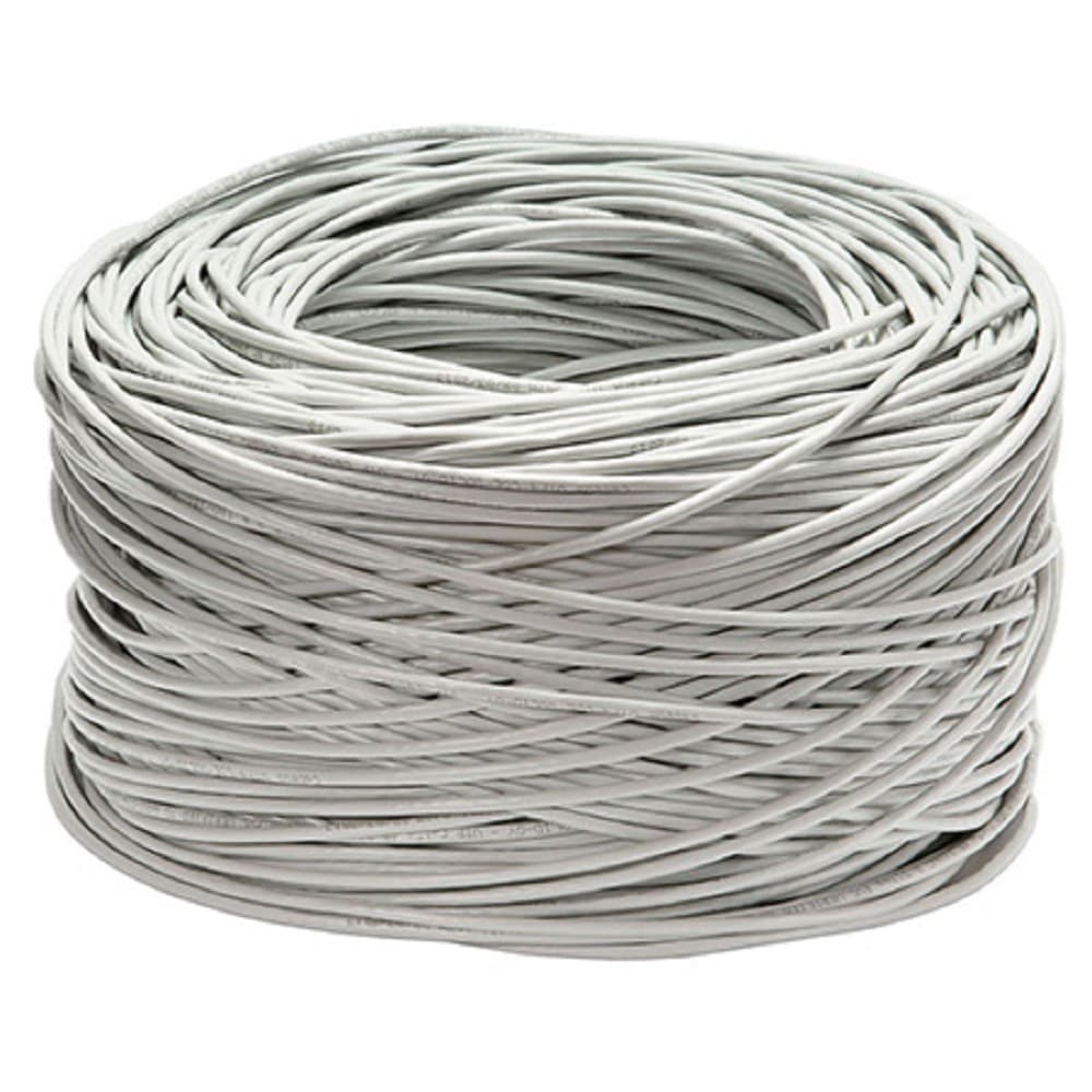 Cabeus UTP-4P-Cat.6-SOLID-GY Кабель витая пара UTP (U/UTP), категория 6, 4 пары (23 AWG), одножильный, PVC, нг(А)-LS, серый