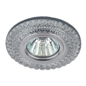 Эра Б0019202 DK LD3 SL/WH Светильник декор c белой светодиодной подсветкой, прозрачный