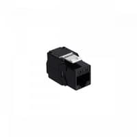 NTSS Розеточный модуль NTSS PREMIUM Keystone RJ45 UTP CAT5e 180 градусов безинструментальный черный ver2 NTSS-KJ2-PM-UTP-RJ45-5e-180-TL-BL - фото 1