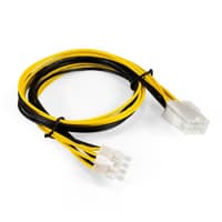 Exegate EX294790RUS Удлинитель кабеля питания материнской платы +12V ExeGate EX-EXT-8M8F-0.5 (8pin EPS12V M/8pin EPS12V F, 0,5м) - фото 1