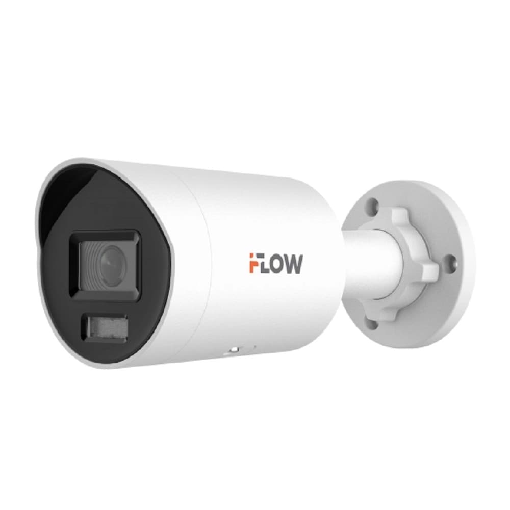 iFLOW F-IC-2186CM(4mm) Value 8Мп уличная цилиндрическая IP-камера с гибридной Smart подсветкой до 40м, технологией BrightVu и SharpSense