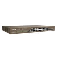 TENDA TEG5328P-24-410W Коммутатор L3 управляемый в стойку PoE 24-Ports 10/100/1000 Base-T + 4-Ports 1000 Base-X SFP (PoE бюджет 370W) - фото 2