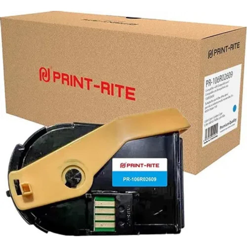 Картридж лазерный Print-Rite TFXAFWCPRA PR-106R02609 106R02609 голубой набор двойная упак. (9000стр.) для Xerox Phaser 7100