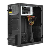 Exegate EX299233RUS Корпус Minitower ExeGate BAA-308M-UNS400 (mATX, БП UNS400 с вент. 12см, 2*USB, HD Audio, черный) - фото 3
