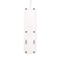 Perfeo сетевой фильтр "POWER STREAM", 2500W, двойная защита, 4м, 3 розетки, 3 USB, белый. - фото 3