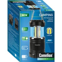 Camelion LED5632 (фонарь для кемпинга 3XR03, черный, 3X COB LED, пласт. кор.) - фото 2