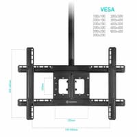 ONKRON N2L чёрный Для телевизоров диагональю 32"-70" Максимальная нагрузка: 68,2 кг VESA: 100x100, 100x200, 200x100, 200x200, 200x300, 200x400, 300x100, 300x200, 300x300, 300x400, 400x200, 400x300, 40 - фото 3