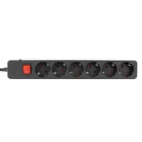 Filum Сетевой фильтр FL-SP6-1.8M-16, 4000 Вт., 6 розеток, защитные шторки, шнур 1.8 м., черный - фото 3
