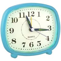 Perfeo Quartz часы-будильник "PF-TC-005", прямоугольные 10*8,5 см, синие - фото 2
