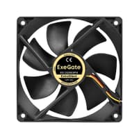Exegate EX297054RUS Вентилятор 12В DC ExeGate ExtraSilent ES12025S3PM (120x120x25 мм, Sleeve bearing (подшипник скольжения), 3pin+Molex, 1350RPM, 23dBA) - фото 1