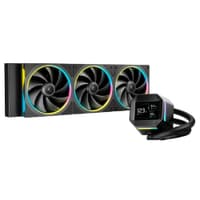 Повреждение упаковки Кулер с водяным охлаждением Deepcool LM360 ARGB Soc-AM5/AM4/1200/1700/1851 черный 4-pin 19-36dB Al LCD 250W 1729gr Ret (R-LM360-BKDMMC-1) - фото 1
