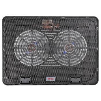 BURO Подставка для ноутбука 15.6"355x255x30mm 2xUSB 2x 140mmFAN 657г металлическая сетка/пластик черный (BU-LCP156-B214H)