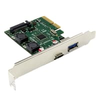 ORIENT AM-U3142PE-AC, Контроллер PCI-Ex4 v3.0, USB 3.2 Gen2, 2-port ext (Type-A + Type-C), ASM3142 chipset, разъем доп.питания, в комплекте LP планка крепления - фото 3