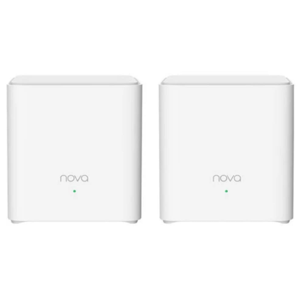 TENDA EX3(2-pack) Mesh Wi-Fi 6 система AX1500, до 300 Мбит/с на 2,4 ГГц + до 1201 Мбит/с на 5 ГГц, LAN 1x 1Гбит/с, WAN 1x1 Гбит/с, 2x3 dBi внутренние антенны