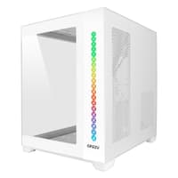 Ginzzu V420 RGB подсветка, закаленное стекло 1*USB 3.0,1*USB 2.0, AU Белый mATX - фото 1