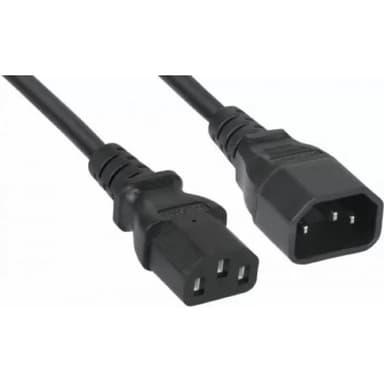 Filum  Кабель питания FL-PC-C13/C14-C3-3.0-BK ПВС-АП 3x1.5 С13 - C14, 220/250В, 10А, чёрный, 3м (974707)