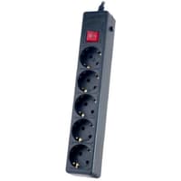 Perfeo Сетевой фильтр "POWER+",PF_A4662 (5,0м, 5 розеток, черный (PF-PP-5/5,0-B)) - фото 2
