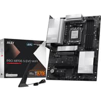 Материнская плата MSI PRO X870E-S EVO WIFI, AM5, AMD X870E, 4xDDR5 (до 256 ГБ), 4xSATA, 3xM.2 (1xPCIe 5.0, 2xPCIe 4.0), 1xPCIe 5.0 x16, 1xPCIe 4.0 x16, 1xPCIe x1, 1xHDMI, 1x5Gb LAN, Wi-Fi 7, Bluetooth 5.4, 1xUSB-C 40Gbps (USB4), 1xUSB-C 20Gbps, 2xUSB-A 10Gbps, 2xUSB-A 5Gbps, 4xUSB-A 2.0, 3x3.5 мм, 7.1, чёрный, ATX - фото 6
