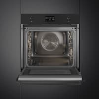 Духовой шкаф Smeg/ Духовой шкаф Smeg, 11 функций, СВЧ, пар, очистка паром, дисплей, сенсорное управление, термощуп, таймер, 4 стекла в дверце, полезный объем 68 л, цвет черный - фото 5