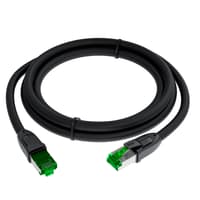 GCR PRO Патч-корд LSZH PROF прямой 40.0m, UTP медь кат.6А, черный, 26 AWG, ethernet high speed 10 Гбит/с, RJ45, T568B - фото 2