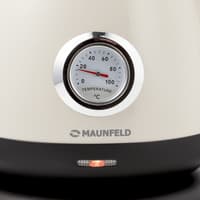Чайник MAUNFELD/ Чайник MAUNFELD MGK-625BG, мощность 2200 Вт, объем 1.7 л, индикация включения, подсветка, отключение при отсутствии воды, цвет бежевый - фото 10