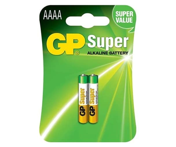 Алкалиновые батарейки GP Super Alkaline 25А АААA - 2 шт. на блистере