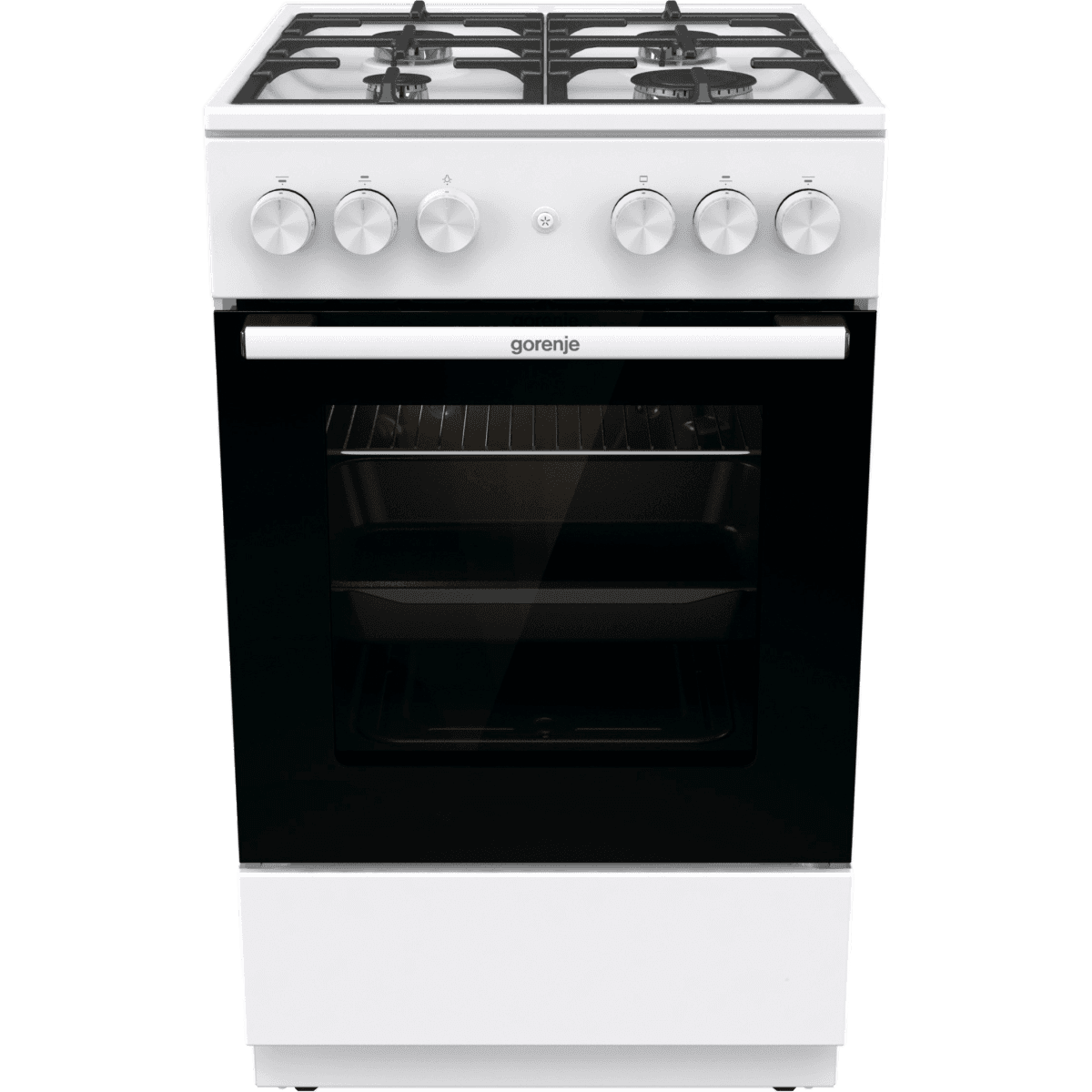 Плита GORENJE/ Газовая плита, 70 л, 85х50х59.4 см, 4 конфорки, белый цвет