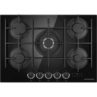 Варочная поверхность Kuppersberg/ KITCHEN RETAIL / Варочная поверхность Kuppersberg, газовая, High-Tech, 73 см, автоматический электроподжиг, газ-контроль, механическое/сенсорное управление, таймер, блокировка панели управления, конфорки Chinese SABAF, цвет черный, цвет фурнитуры черно-серебристый - фото 2