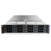 Серверная платформа/ Gooxi SL201-D12RE-G4 2u 12 bay platform with expander backplane, based on Intel Gen 4th; 2x 2.5" rear SAS/SATA; 2x 2.5" rear NVMe; 2*350W TDP 2xPCIe 4.0x16; 4xPCIe 4.0x8; 2x1300W psu RAIL kits; EU power cables - фото 2