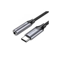Переходник Vention USB-C M/ Jack 3.5 mm F DAC - 0,1м Серый - фото 2