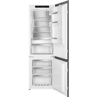 Встраиваемый холодильник Smeg/ Встраиваемый холодильник Smeg, ВхШхГ 1780х546х549 мм, полный NoFrost, скользящие направляющие, перенавешиваемая дверь, объем 248 л, LCD дисплей с сенсорным управлением, LED освещение, акустический сигнал при открытой дверце, световой/акустический сигнал при повышении температуры, электронный контроль температуры, стандартный компрессор, энергоэффективность D, уровень шума 35 дБ, цвет белый - фото 2