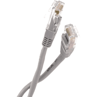 Патчкорд/ Патчкорд литой "Telecom" UTP кат.5е 1,0м серый - фото 6