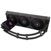 Водяное охлаждение для процессора/ Water Cooling System Thermalright Hyper Vision 360 (360mm, LED, Black, ARGB/ Fans: 3x120mm, 69CFM, 27dBA, 2150RPM/ Pump height 68mm, 6400RPM, Rad thickness 27mm/ S: 1700, 1200, 1851, 115X, 2011, 2066, AM5, AM4) - фото 6