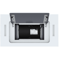 ВЫТЯЖКА HOMSair CROСUS PUSH 52 Glass White/ полновстраиваемая, кнопочное управление, 3 скорости, 850 м3/ч, до 30 м2, 53 дБ, угольный фильтр CF02X - 2 шт, ШхВхД: 518х191х290 мм, белый цвет - фото 12