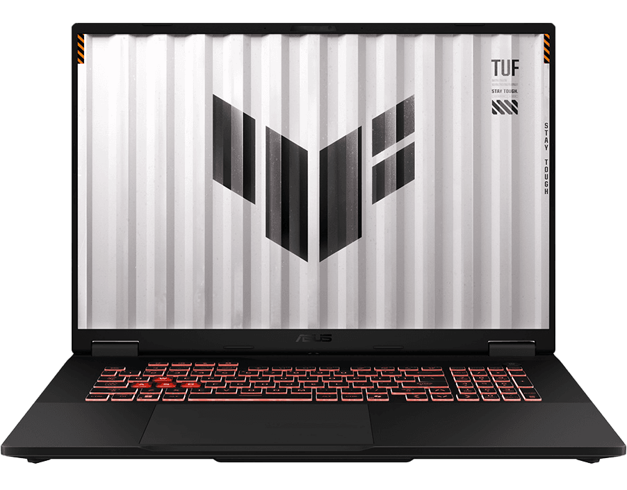 Ноутбук/ ASUS TUF A18 FA808UP-S8051 18"(1920x1200 (матовый, 144Hz) IPS)/AMD Ryzen 7 260(3.8Ghz)/32768Mb/1024PCISSDGb/noDVD/Ext:nVidia GeForce RTX 5070(8192Mb)/Cam/BT/WiFi/90WHr/war 1y/2.6kg/Jaeger Gray/DOS