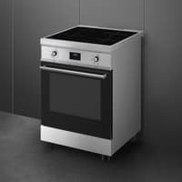 Варочный центр SMEG/ Варочный центр SMEG, 60 см, Classica, индукционная варочная панель, поворотное/сенсорное управление, дисплей, таймер, температура 50-260 градусов, 4 зоны нагрева, объем духовки 79 л, паровая очистка, энергоэффективность А, цвет нержавеющая сталь - фото 7
