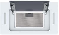 ВЫТЯЖКА HOMSair CROСUS PUSH 52 Glass White/ полновстраиваемая, кнопочное управление, 3 скорости, 850 м3/ч, до 30 м2, 53 дБ, угольный фильтр CF02X - 2 шт, ШхВхД: 518х191х290 мм, белый цвет - фото 9