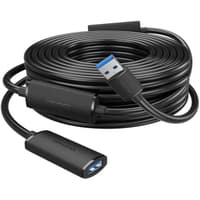 Активный кабель-удлинитель Vention USB 3.0 AM/AF с усилителем - 10м Черный - фото 1