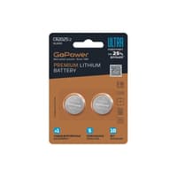 Батарейка/ Батарейка GoPower ULTRA CR2025 BL2 Lithium 3V (2/40/800) (2 шт.) - фото 2