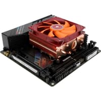 Кулер для процессора/ CPU Cooler Thermalright AXP-90 X53 Full (4-pin PWM, 38mm, Cu/Cu, 4x6mm, 1x92mm, 42.58CFM, 22.4dBA, 2700RPM, S: 1851/1700/1200/115X, AM5/AM4, orange, red) - фото 15