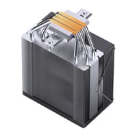 Кулер для процессора/ CPU Cooler JONSBO CA40 ARGB (225W, 4-pin PWM, 157mm, Al/Cu, 4x6mm, ARGB, 1x120mm, 69.61CFM, 32.6dBA, 1800RPM, S: 1851/1700/1200/115X, AM4/AM5 Black) - фото 6